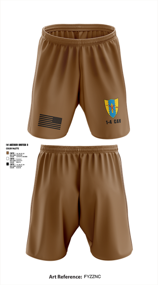 Athletic Shorts With Pockets, 1-4 Cav, , Teamtime, Team time, sublimation, custom sports apparel, team uniforms, spirit wear, spiritwear, sports uniforms, custom shirts, team store, custom team store, fundraiser sports, apparel fundraiser