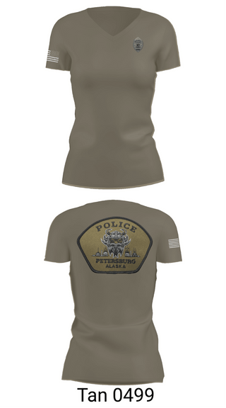 Womens Short Sleeve Vneck Shirt, Petersburg Police Department, Police, Teamtime, Team time, sublimation, custom sports apparel, team uniforms, spirit wear, spiritwear, sports uniforms, custom shirts, team store, custom team store, fundraiser sports, apparel fundraiser