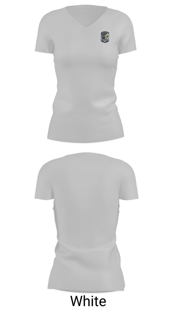 Womens Short Sleeve Vneck Shirt, New Jersey State Police - IT Services Unit, Police, Teamtime, Team time, sublimation, custom sports apparel, team uniforms, spirit wear, spiritwear, sports uniforms, custom shirts, team store, custom team store, fundraiser sports, apparel fundraiser