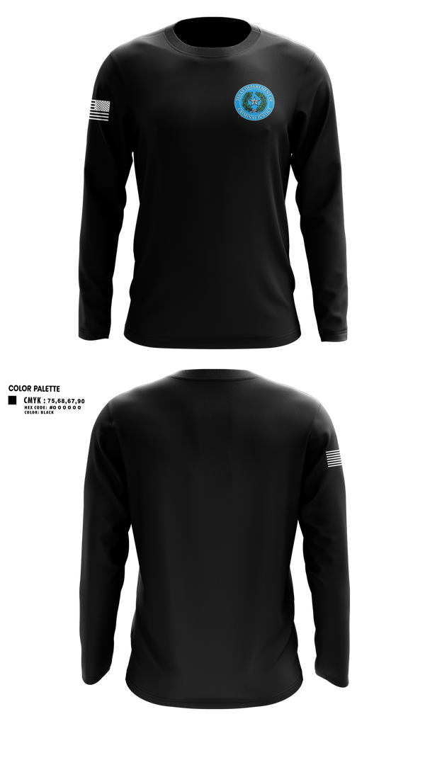Long Sleeve Performance Shirt, Gary Job Corps, Police, Teamtime, Team time, sublimation, custom sports apparel, team uniforms, spirit wear, spiritwear, sports uniforms, custom shirts, team store, custom team store, fundraiser sports, apparel fundraiser