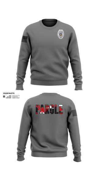 Crew Neck Sweatshirt, Adult Parole Authority, Police, Teamtime, Team time, sublimation, custom sports apparel, team uniforms, spirit wear, spiritwear, sports uniforms, custom shirts, team store, custom team store, fundraiser sports, apparel fundraiser