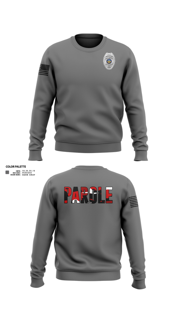 Crew Neck Sweatshirt, Adult Parole Authority, Police, Teamtime, Team time, sublimation, custom sports apparel, team uniforms, spirit wear, spiritwear, sports uniforms, custom shirts, team store, custom team store, fundraiser sports, apparel fundraiser