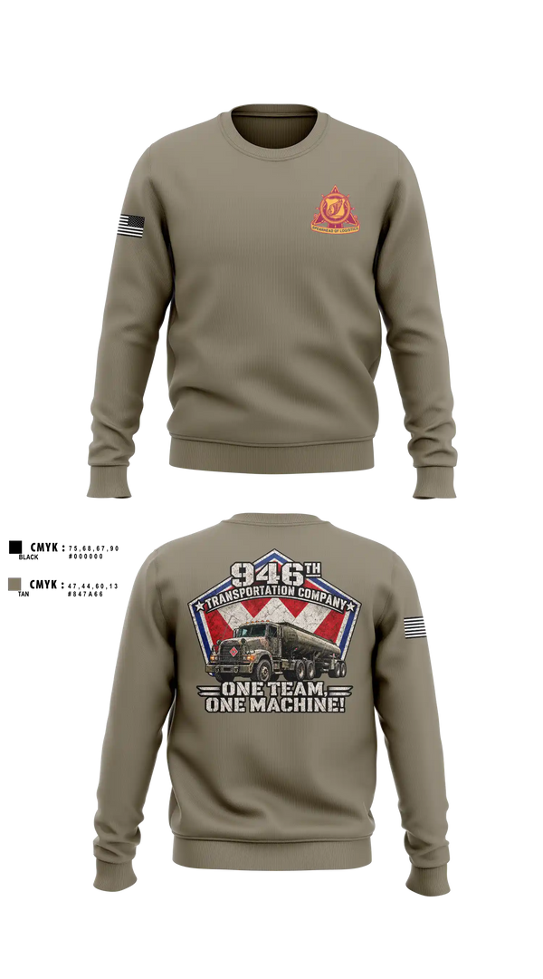 Crew Neck Sweatshirt, 946th TC, Army, Teamtime, Team time, sublimation, custom sports apparel, team uniforms, spirit wear, spiritwear, sports uniforms, custom shirts, team store, custom team store, fundraiser sports, apparel fundraiser