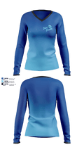 Dirt Devils 2209438 Women's Long Sleeve V-neck Shirt - 1