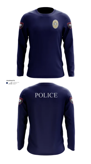 Long Sleeve Performance Shirt, LACY LAKEVIEW POLICE, Police, Teamtime, Team time, sublimation, custom sports apparel, team uniforms, spirit wear, spiritwear, sports uniforms, custom shirts, team store, custom team store, fundraiser sports, apparel fundraiser