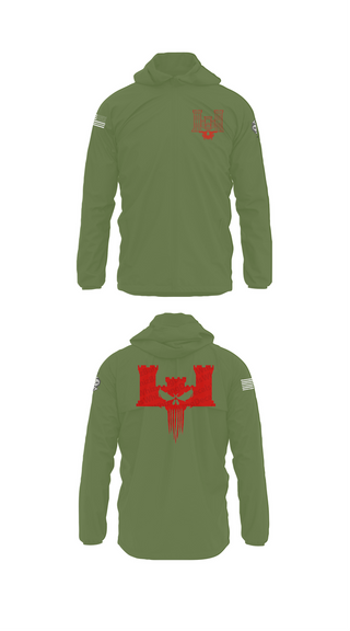 Windbreaker, B co 334th BEB, , Teamtime, Team time, sublimation, custom sports apparel, team uniforms, spirit wear, spiritwear, sports uniforms, custom shirts, team store, custom team store, fundraiser sports, apparel fundraiser