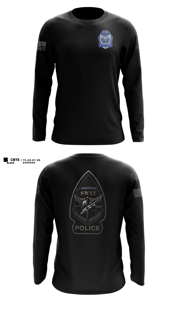 Long Sleeve Performance Shirt, Franklin Police K9, Police, Teamtime, Team time, sublimation, custom sports apparel, team uniforms, spirit wear, spiritwear, sports uniforms, custom shirts, team store, custom team store, fundraiser sports, apparel fundraiser