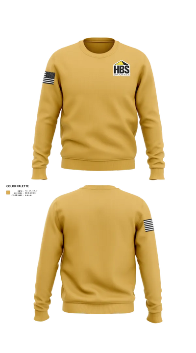 HBS Drywall, LLC 25594205 Crew Neck Sweatshirt - 22