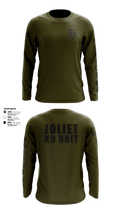 Joliet Police K-9 Unit 79217416 Old School Cotton Feel Long Sleeve Shirt - 4