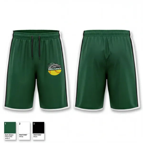 Athletic Shorts With Pockets, Lady Mustangs, Softball, Teamtime, Team time, sublimation, custom sports apparel, team uniforms, spirit wear, spiritwear, sports uniforms, custom shirts, team store, custom team store, fundraiser sports, apparel fundraiser