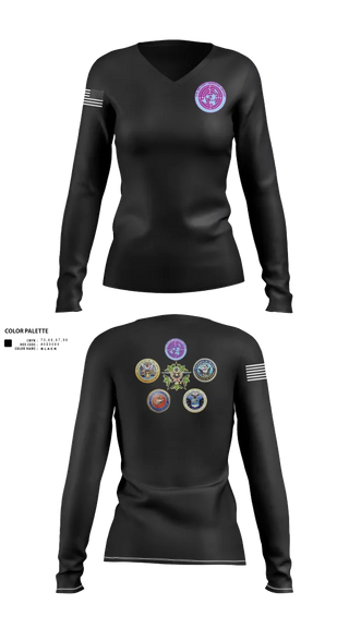 Womens Long Sleeve Vneck Shirt, USMOG, Army, Teamtime, Team time, sublimation, custom sports apparel, team uniforms, spirit wear, spiritwear, sports uniforms, custom shirts, team store, custom team store, fundraiser sports, apparel fundraiser