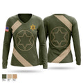 Chemung County S.S.U. Women's Long Sleeve V-neck Shirt - 1