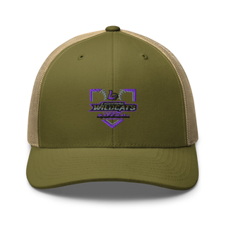 Louisburg Wildcats Retro Trucker Hat | Yupoong 6606