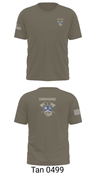 Old School Cotton Feel Shirt, TOMAHAWKS 1-23 IN, Army, Teamtime, Team time, sublimation, custom sports apparel, team uniforms, spirit wear, spiritwear, sports uniforms, custom shirts, team store, custom team store, fundraiser sports, apparel fundraiser