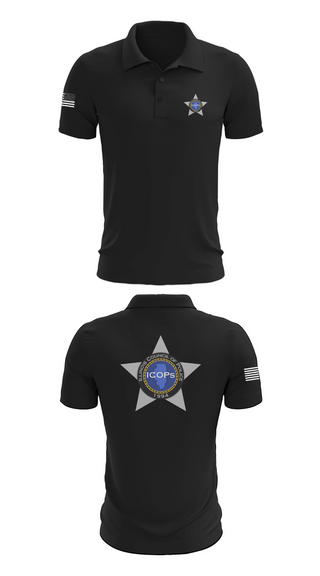 Short Sleeve Performance Polo, Illinois Council of Police, Police, Teamtime, Team time, sublimation, custom sports apparel, team uniforms, spirit wear, spiritwear, sports uniforms, custom shirts, team store, custom team store, fundraiser sports, apparel fundraiser