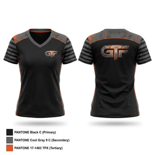 Womens Short Sleeve Vneck Shirt, Forge Jiu Jitsu, , Teamtime, Team time, sublimation, custom sports apparel, team uniforms, spirit wear, spiritwear, sports uniforms, custom shirts, team store, custom team store, fundraiser sports, apparel fundraiser