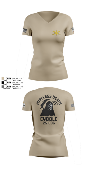 Womens Short Sleeve Vneck Shirt, CyBOLC 25-006, , Teamtime, Team time, sublimation, custom sports apparel, team uniforms, spirit wear, spiritwear, sports uniforms, custom shirts, team store, custom team store, fundraiser sports, apparel fundraiser