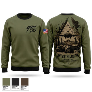 Crew Neck Sweatshirt, 99th LRS, Air Force, Teamtime, Team time, sublimation, custom sports apparel, team uniforms, spirit wear, spiritwear, sports uniforms, custom shirts, team store, custom team store, fundraiser sports, apparel fundraiser