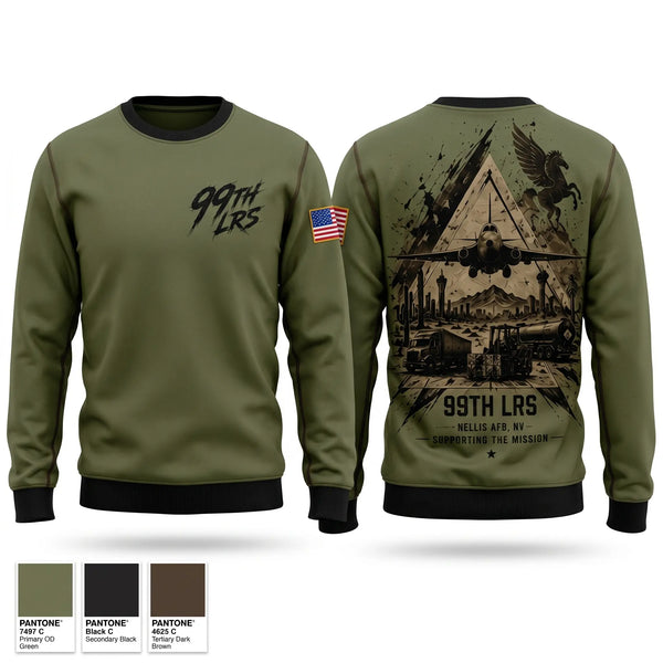 Crew Neck Sweatshirt, 99th LRS, Air Force, Teamtime, Team time, sublimation, custom sports apparel, team uniforms, spirit wear, spiritwear, sports uniforms, custom shirts, team store, custom team store, fundraiser sports, apparel fundraiser