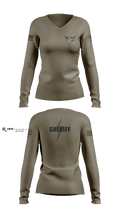 Caldwell County SWAT 66540409 Women's Long Sleeve V-neck Shirt - 1