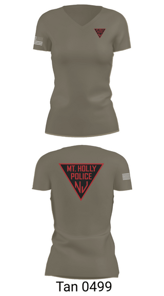 Womens Short Sleeve Vneck Shirt, Mount Holly Police, Police, Teamtime, Team time, sublimation, custom sports apparel, team uniforms, spirit wear, spiritwear, sports uniforms, custom shirts, team store, custom team store, fundraiser sports, apparel fundraiser