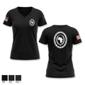 USAFRICOM Women's Short Sleeve V-neck Shirt - 1
