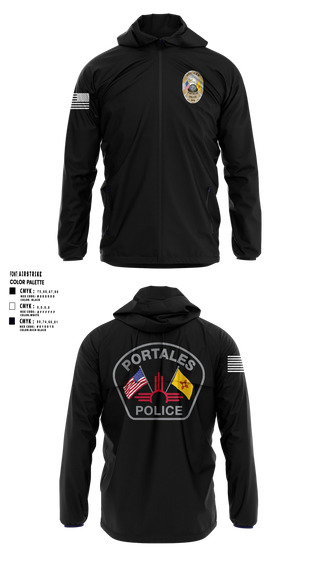 Windbreaker, Portales Police Department, Police, Teamtime, Team time, sublimation, custom sports apparel, team uniforms, spirit wear, spiritwear, sports uniforms, custom shirts, team store, custom team store, fundraiser sports, apparel fundraiser
