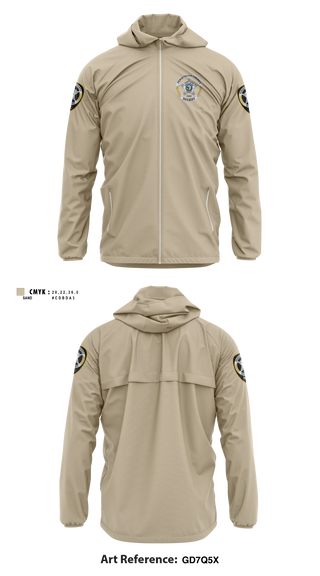 Windbreaker, Perquimans County Sheriff's Office, Police, Teamtime, Team time, sublimation, custom sports apparel, team uniforms, spirit wear, spiritwear, sports uniforms, custom shirts, team store, custom team store, fundraiser sports, apparel fundraiser