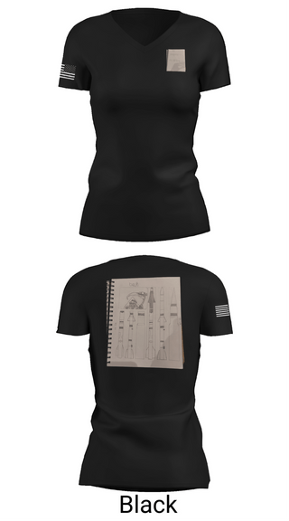 Womens Short Sleeve Vneck Shirt, 144 FW, National Guard, Teamtime, Team time, sublimation, custom sports apparel, team uniforms, spirit wear, spiritwear, sports uniforms, custom shirts, team store, custom team store, fundraiser sports, apparel fundraiser