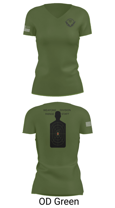 WEAPONS DIVISION 86897128 Women's Short Sleeve V-neck Shirt - 46