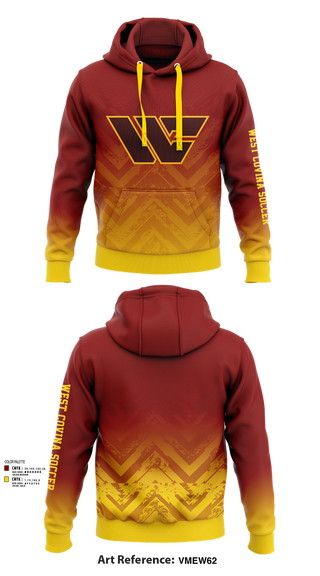Hoodie, West Covina Soccer, Women's Soccer, Teamtime, Team time, sublimation, custom sports apparel, team uniforms, spirit wear, spiritwear, sports uniforms, custom shirts, team store, custom team store, fundraiser sports, apparel fundraiser
