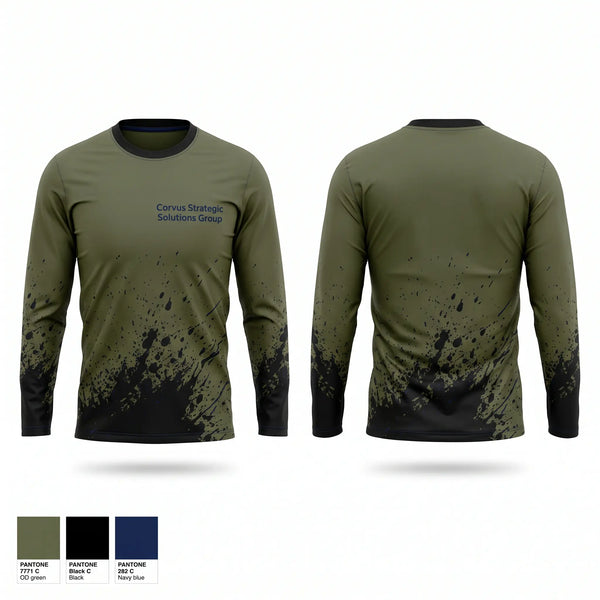 Long Sleeve Performance Shirt, Corvus Strategic Solutions Group, , Teamtime, Team time, sublimation, custom sports apparel, team uniforms, spirit wear, spiritwear, sports uniforms, custom shirts, team store, custom team store, fundraiser sports, apparel fundraiser