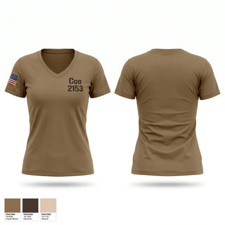 Womens Short Sleeve Vneck Shirt, Cco 2-153, National Guard, Teamtime, Team time, sublimation, custom sports apparel, team uniforms, spirit wear, spiritwear, sports uniforms, custom shirts, team store, custom team store, fundraiser sports, apparel fundraiser