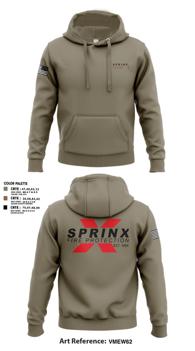 SPRINX FIRE PROTECTION 22334846 Hoodie - 105