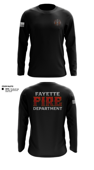 Long Sleeve Performance Shirt, Fayette Township Fire Department, Fire Department, Teamtime, Team time, sublimation, custom sports apparel, team uniforms, spirit wear, spiritwear, sports uniforms, custom shirts, team store, custom team store, fundraiser sports, apparel fundraiser
