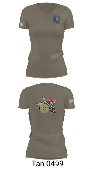 Womens Short Sleeve Vneck Shirt, HHB, 428th Field Artillery Brigade, , Teamtime, Team time, sublimation, custom sports apparel, team uniforms, spirit wear, spiritwear, sports uniforms, custom shirts, team store, custom team store, fundraiser sports, apparel fundraiser