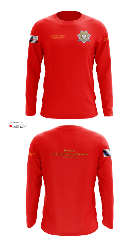 Long Sleeve Performance Shirt, Stafford County Fire Marshal's Office, Police, Teamtime, Team time, sublimation, custom sports apparel, team uniforms, spirit wear, spiritwear, sports uniforms, custom shirts, team store, custom team store, fundraiser sports, apparel fundraiser