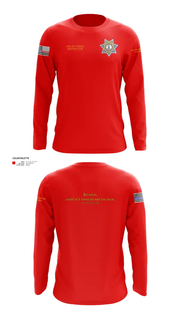 Long Sleeve Performance Shirt, Stafford County Fire Marshal's Office, Police, Teamtime, Team time, sublimation, custom sports apparel, team uniforms, spirit wear, spiritwear, sports uniforms, custom shirts, team store, custom team store, fundraiser sports, apparel fundraiser