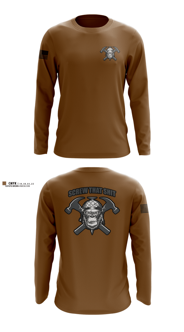 Long Sleeve Performance Shirt, HEAVY HITTERS, Army, Teamtime, Team time, sublimation, custom sports apparel, team uniforms, spirit wear, spiritwear, sports uniforms, custom shirts, team store, custom team store, fundraiser sports, apparel fundraiser