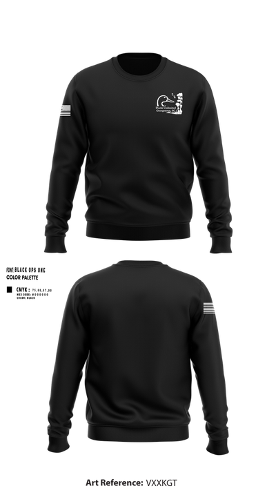 Ducks Unlimited 93579455 Crew Neck Sweatshirt - 100