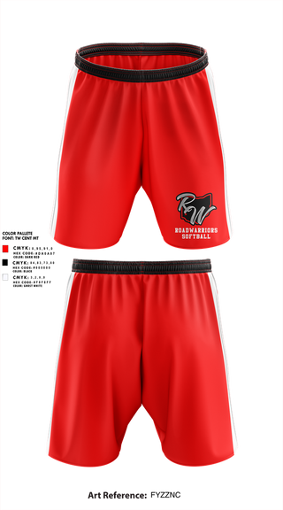 Athletic Shorts With Pockets, Roadwarriors, Softball, Teamtime, Team time, sublimation, custom sports apparel, team uniforms, spirit wear, spiritwear, sports uniforms, custom shirts, team store, custom team store, fundraiser sports, apparel fundraiser