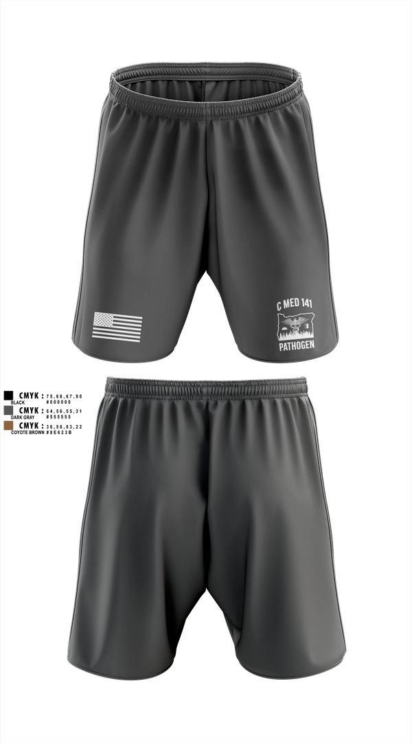 Athletic Shorts With Pockets, C Med, National Guard, Teamtime, Team time, sublimation, custom sports apparel, team uniforms, spirit wear, spiritwear, sports uniforms, custom shirts, team store, custom team store, fundraiser sports, apparel fundraiser