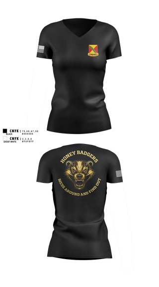 Womens Short Sleeve Vneck Shirt, Delta companyHHB 1-51 ADA, Army, Teamtime, Team time, sublimation, custom sports apparel, team uniforms, spirit wear, spiritwear, sports uniforms, custom shirts, team store, custom team store, fundraiser sports, apparel fundraiser