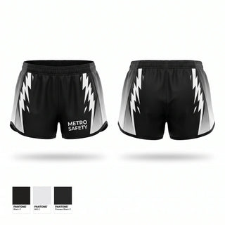 Womens Shorts, Metro safety, , Teamtime, Team time, sublimation, custom sports apparel, team uniforms, spirit wear, spiritwear, sports uniforms, custom shirts, team store, custom team store, fundraiser sports, apparel fundraiser