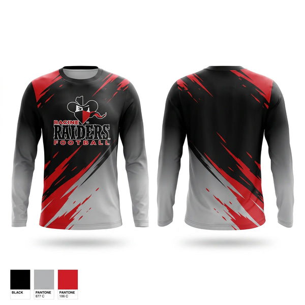 Long Sleeve Performance Shirt, Racine Raiders, , Teamtime, Team time, sublimation, custom sports apparel, team uniforms, spirit wear, spiritwear, sports uniforms, custom shirts, team store, custom team store, fundraiser sports, apparel fundraiser