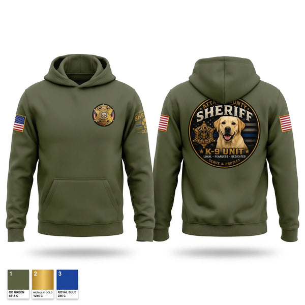 Hoodie, Attala County Sheriff Dept., Police, Teamtime, Team time, sublimation, custom sports apparel, team uniforms, spirit wear, spiritwear, sports uniforms, custom shirts, team store, custom team store, fundraiser sports, apparel fundraiser
