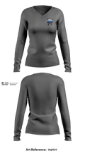 Rocky Mount Police Department Women's Long Sleeve V-neck Shirt - 11