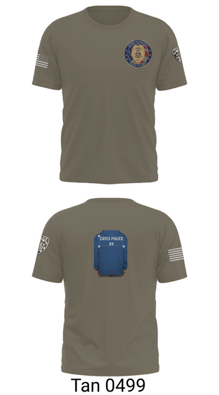 Short Sleeve Performance Shirt, Cayce Police K9, , Teamtime, Team time, sublimation, custom sports apparel, team uniforms, spirit wear, spiritwear, sports uniforms, custom shirts, team store, custom team store, fundraiser sports, apparel fundraiser