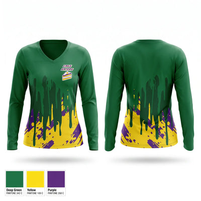 Cake Eaters Women's Long Sleeve V-neck Shirt - 1