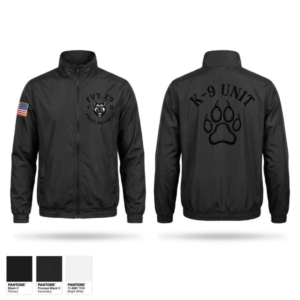 Windbreaker, Fountain Valley Police Department K9 Unit, Police, Teamtime, Team time, sublimation, custom sports apparel, team uniforms, spirit wear, spiritwear, sports uniforms, custom shirts, team store, custom team store, fundraiser sports, apparel fundraiser